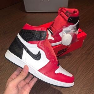 Retro high OG satin red